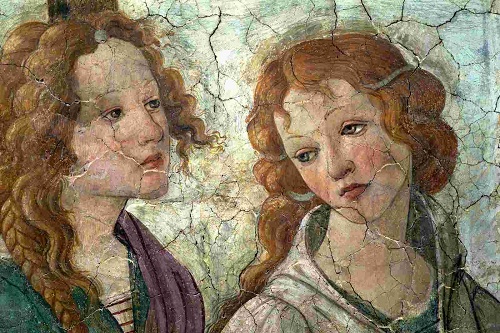 Detalhe de "Vênus e as Três Graças", de Botticelli